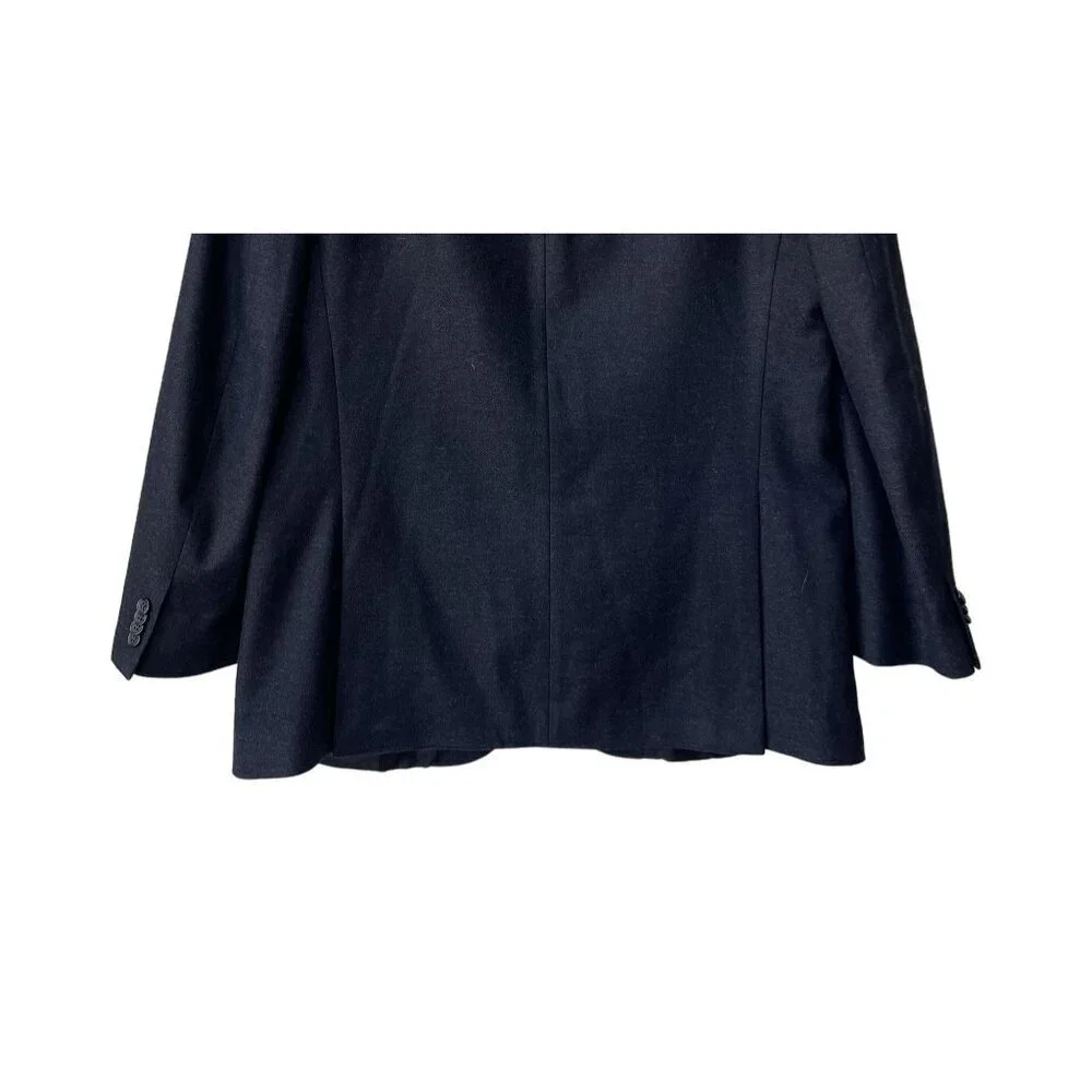 Michael Kors‎ Blazer Coat Jacket 44L Black Wool Cashmere Dressy Classic Suit